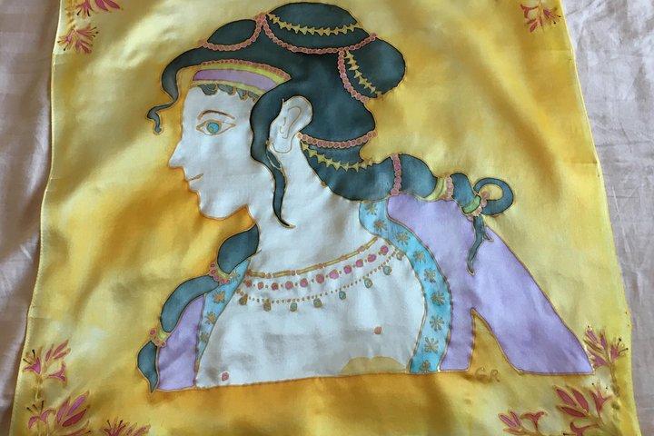 Athens: Small Group Silk Scarf Art Workshop with Greek Themes