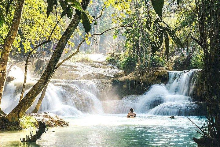 Luang Prabang: Cruise to Pak Ou Caves & Kuang Si Waterfalls