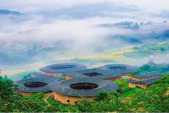 Xiamen Private Day Trip to Fujian Tianluokeng Tulou Cluster