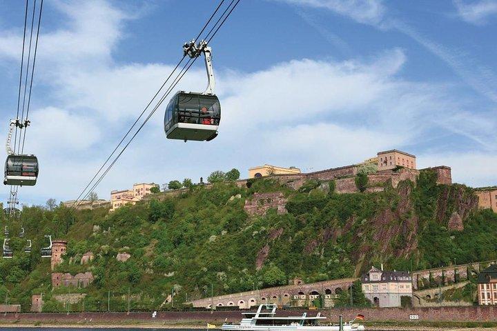 Koblenz Day Trip from Frankfurt: Ehrenbreitstein Fortress, Rhine Valley Cable Car Ride and German Dinner