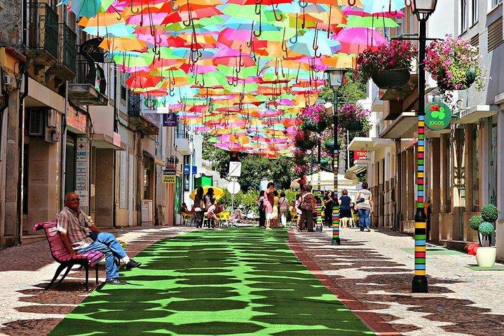 Private Coastal Journey (Obidos, Nazaré) to Águeda Art Umbrellas