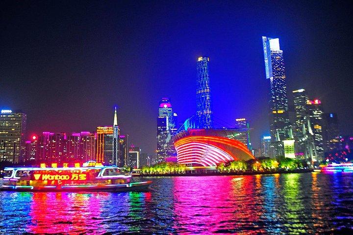 Guangzhou Night Pearl River Cruise VIP Seating with Private Transfer