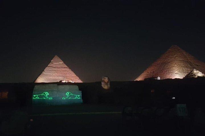 Cairo: Giza Pyramids Sound and Light Show with Transfers
