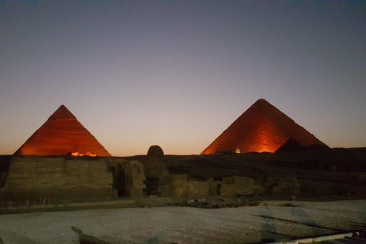 Cairo: Giza Pyramids Sound and Light Show with Transfers