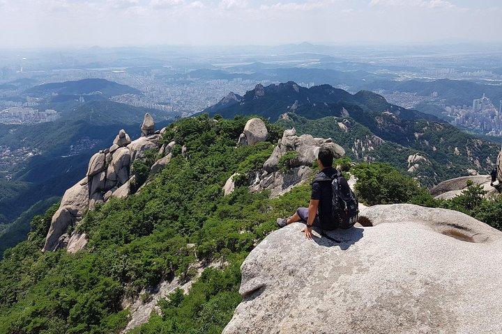 Hike at Mt. Bukhansan National Park with professional Guide(including Lunch)