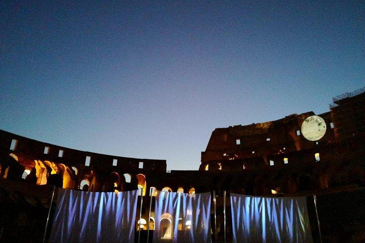 Colosseum by night with Underground Access and Arena Floor