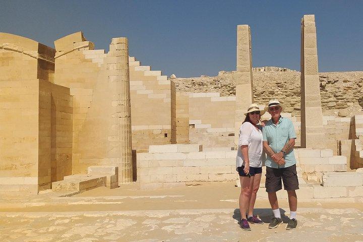 Saqqara,Memphis& Khan El Khalili Bazaar Private Day Tour