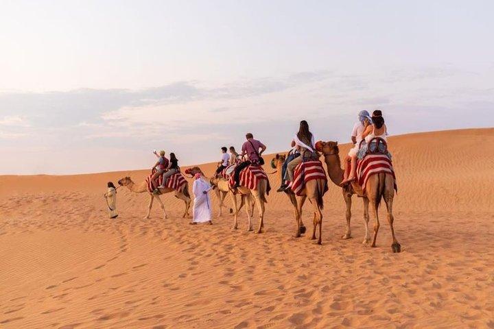 Dubai Desert safari 4x4 Dune Bashing, Sandboarding, Camel Riding, Bbq Dinner