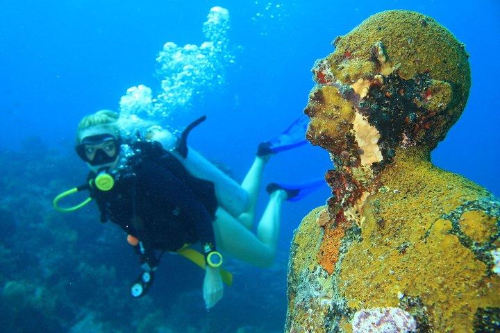 For certified Divers Experience the Under Water Museum and the Manchones Reef