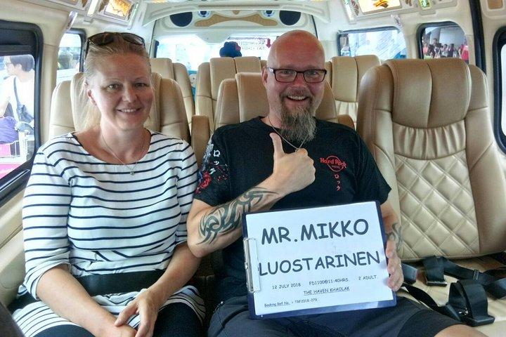 Transfer from Phuket Airport to Khao Lak Hotel