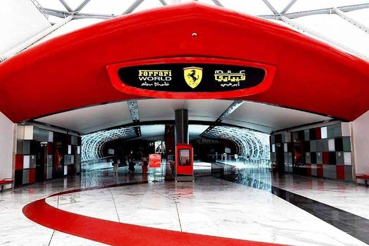 Skip the Line Ferrari world ticket with Pickup and drop off