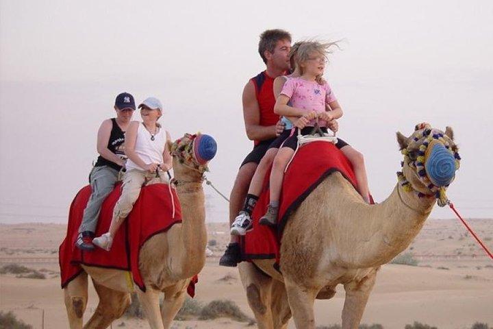 Private - Camel Trekking in Dubai with Morning Dune Bashing and Sand Boarding