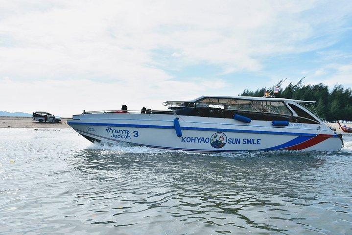 Phuket to Railay Beach by Koh Yao Sun Smile Speed Boat