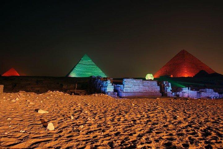 Giza Pyramids & sphinx Sound -Light Show Cairo