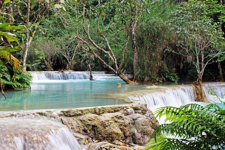 Full Day Tour To Pak Ou Caves, Traditional Village & Kuang Si Waterfall