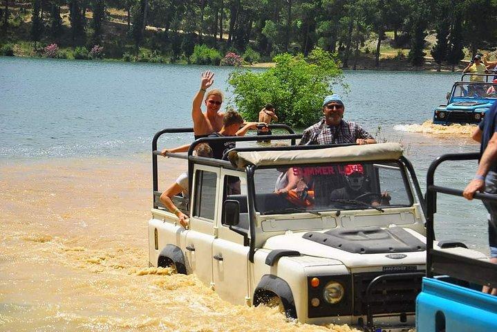 Side: Jeep Safari Adventure around Taurus Mountains w/ Boat Trip