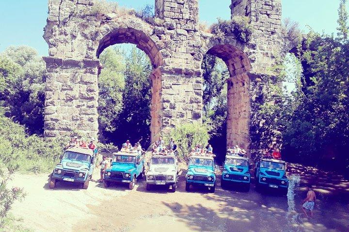 Side: Jeep Safari Adventure around Taurus Mountains w/ Boat Trip