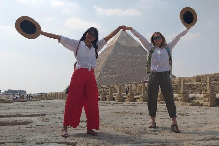 Full Day Tour to Giza Pyramids,Saqqara,Memphis&Dahshur with Lunch and Camel Ride
