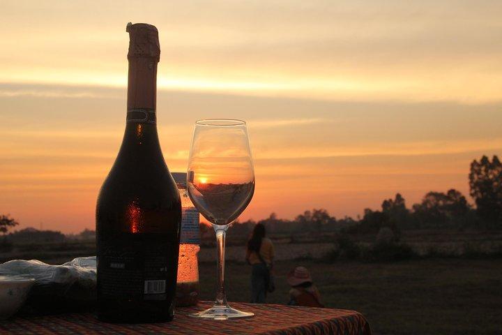 Sunset Dinner at Rice Paddy Fields