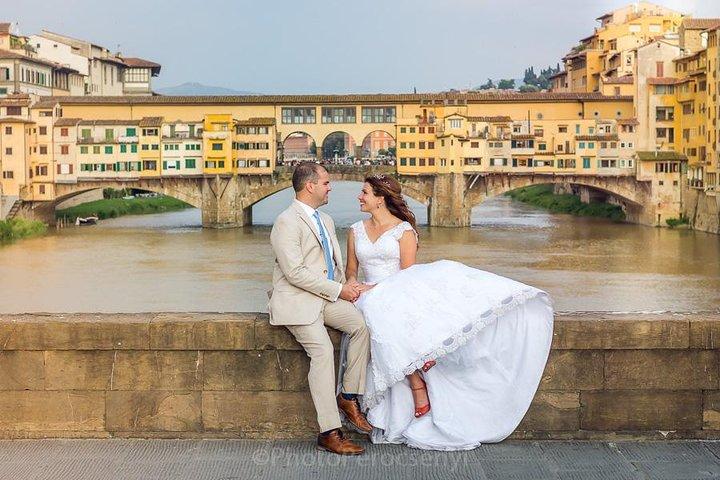 Exclusive Photo Shoot on Rooftops and Bridges of Florence