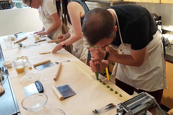 Italian Cocktail + Art of Making Pasta Cooking Class In Unique Milan Location