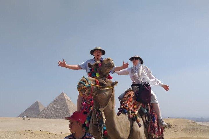 Best Private Tour to the Pyramids,Egyptian Museum & Bazaar& Camel Ride and Lunch