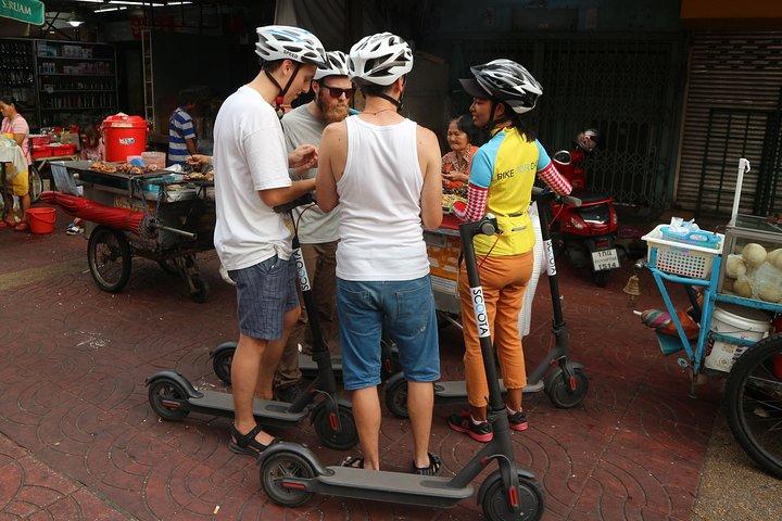 Explore Bangkok by E-Scooter & Try Street Food