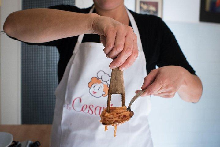 Typical Dining & Cooking Demo at Local's Home in Rome