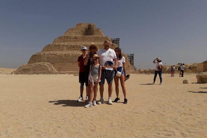 Private day tour to Giza Pyramids, Memphis and Saqqara .