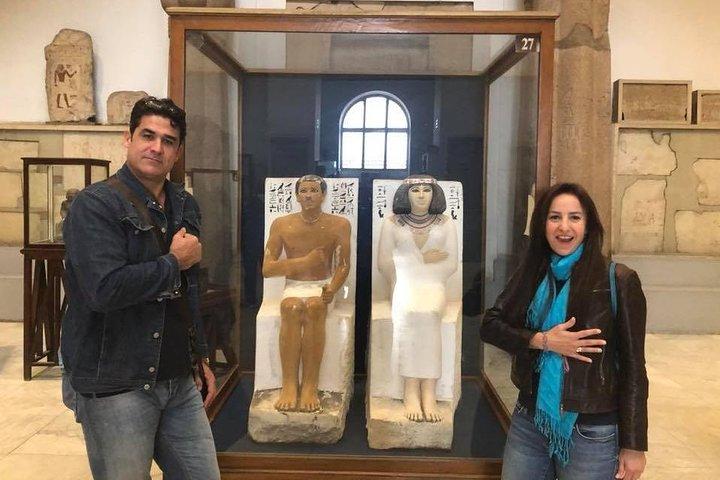 8-Private hours tour Giza Pyramids & Egyptian Museum with Private Vehicle
