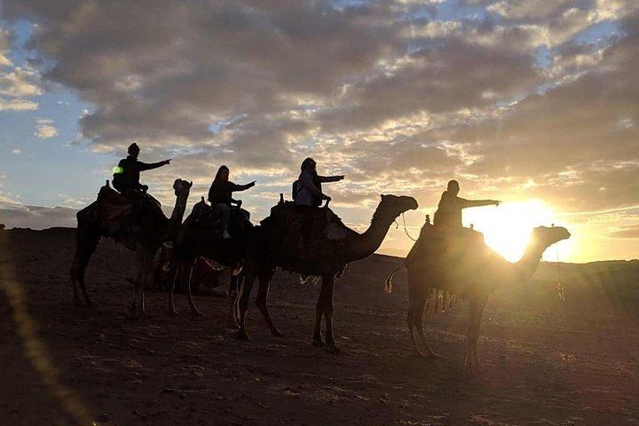 Private Tour With Camel Ride During The Sunset With Barbecue Dinner