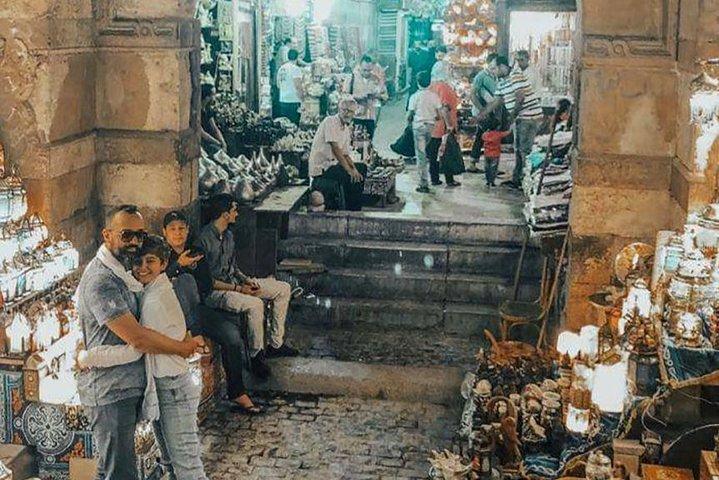 Cairo Layover Tour to Pyramids, Coptic Cairo and Khan Khalili Bazaar
