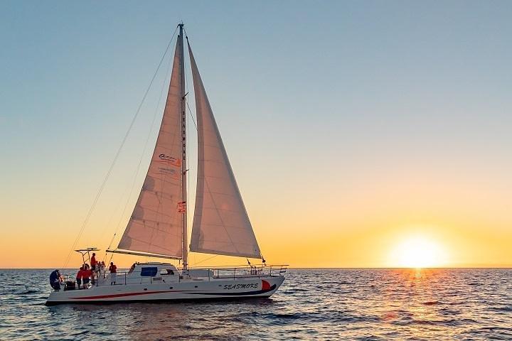 Sunset Cocktail Cruise on our Sailing Catamaran