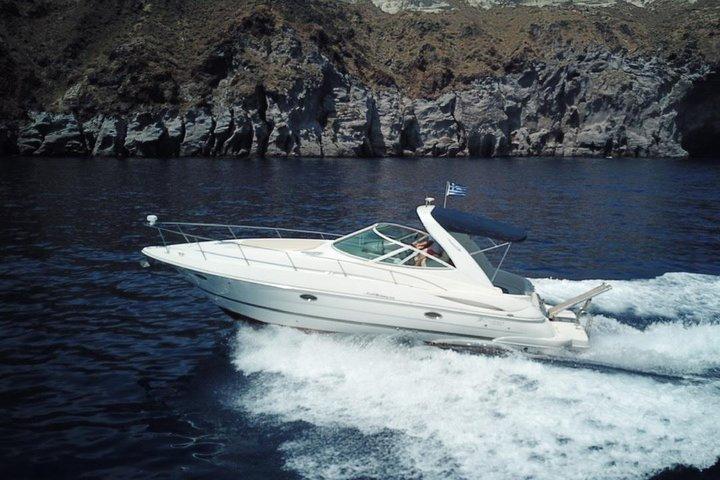 Explore Santorini’s volcano with Alex Private Boat Rental