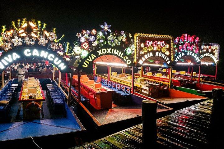 Xoximilco Night Cruise Experience + Transportation From Cancun & Riviera Maya