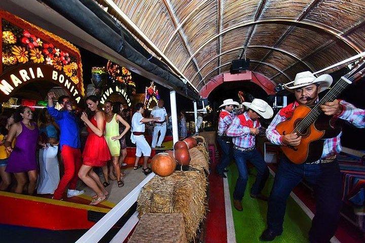 Xoximilco Night Cruise Experience + Transportation From Cancun & Riviera Maya