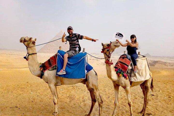 Sunrise/Sunset Camel Ride around pyramids
