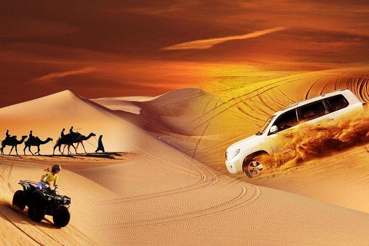 Desert Safari with ATV Quad Bike, Camel Ride, BBQ Dinne and shows