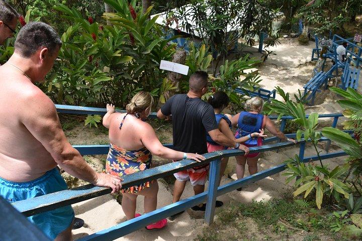 Blue Hole plus Secret Falls and Dunns River Falls Combo from Falmouth Hotels