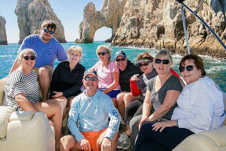 Private Customized Tritoon Boat rental, Snorkeling, Sunset.