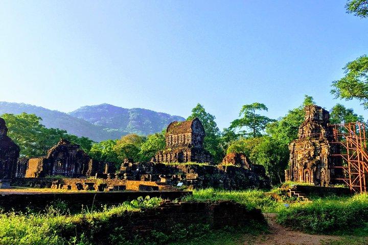 My Son Sanctuary Sunset with insider guide and BBQ boat trip