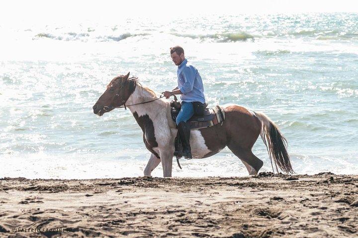 Rome: Horseback Riding on the Beach with aperitif