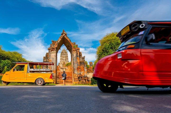 Ayutthaya Famous Temples Tour plus Floating Market and ATV Ride