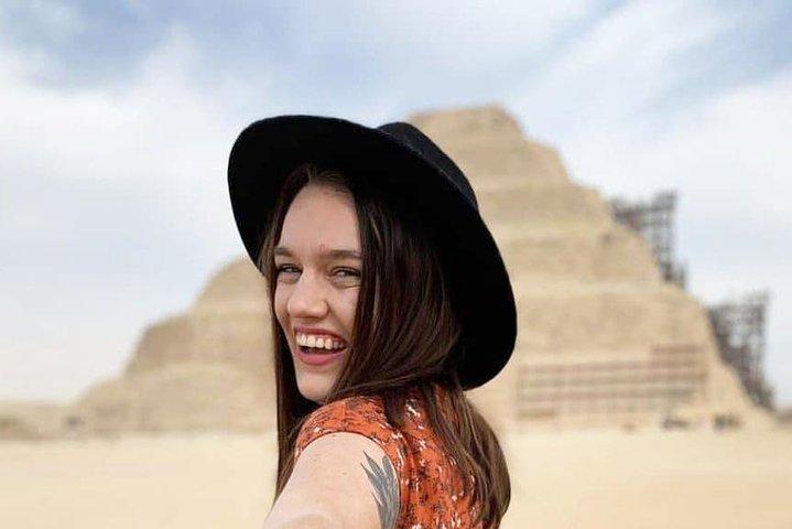 Layover Tours Visit Giza Pyramids, Memphis, Sakkara, Dahshur Pyramids & Bazaar