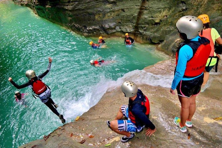 Whale Shark Encounter & Sumilon Sandbar & Canyoneering in Kawasan Falls