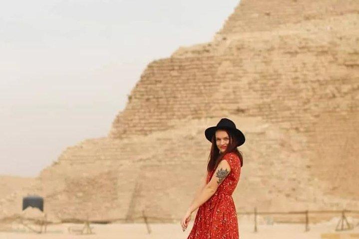 Layover Tours Visit Giza Pyramids, Memphis, Sakkara, Dahshur Pyramids & Bazaar