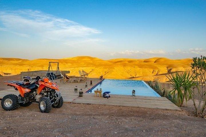 Agafay Desert Pack FULL : QUAD & CAMELS RIDE and Dinner AGAFAY