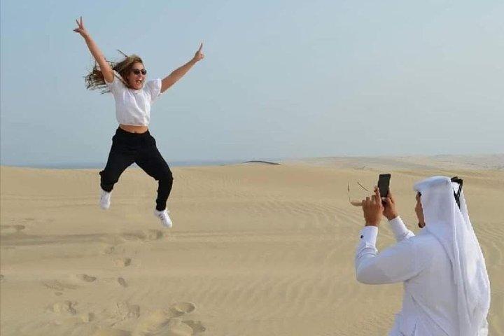 Half Day Desert Safari || Sand Boarding || Camel Ride || Inland Sea Visit ||