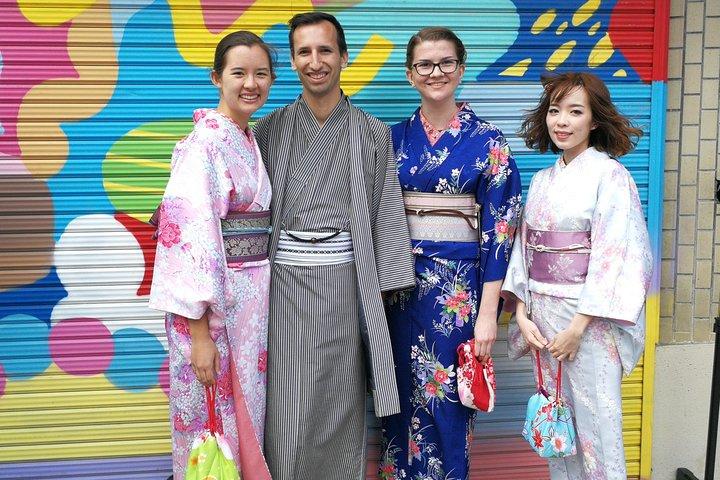 Real Kimono experience and Tsumami Kanzashi Workshop