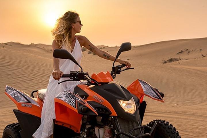 Dubai Evening 4x4 Desert Safari ATV Bike ,Camel Ride , BBQ Dinner
